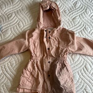 Kids Pink Hooded Jacket